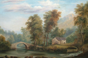 Appraisal: Revarant Gibson mid th century- Vale of Clwydd oil on