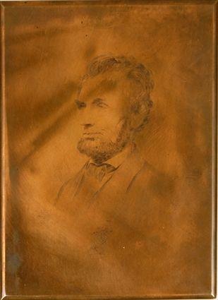 Appraisal: Engraving on Copper of Abraham Lincoln