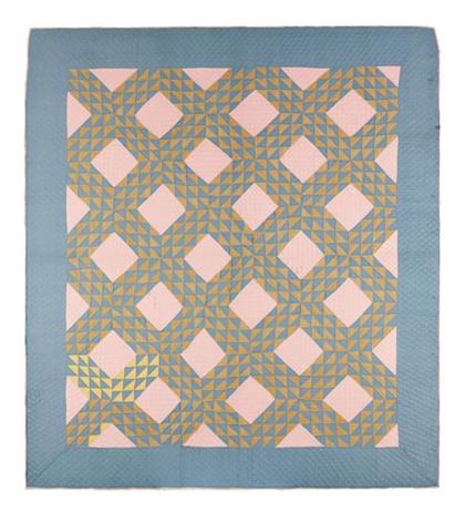 Appraisal: Pieced cotton Amish quilt hulmes county ohio circa Solid colored