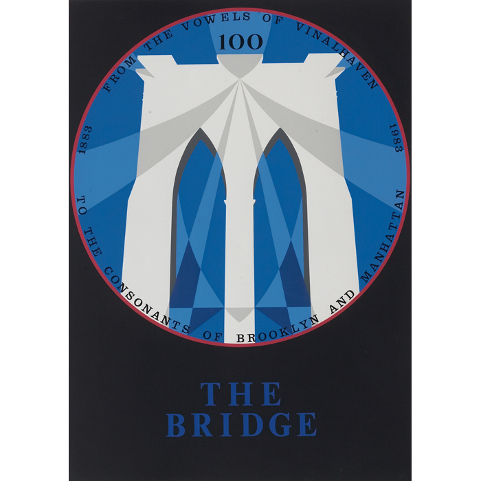 Appraisal: Robert Indiana American b ''Brooklyn Bridge '' screenprint '' x