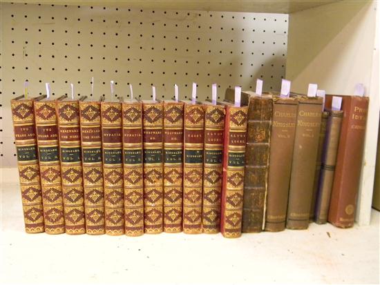 Appraisal: Books Kingsley Charles - Partial set of Kingsley's works leather