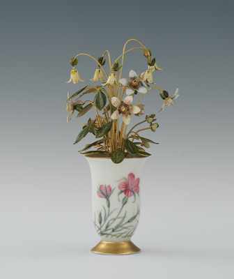 Appraisal: A Gorham Fleurs des Siecle Miniature Vase of Flowers by