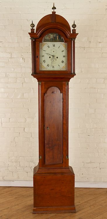 Appraisal: TH CENT RICHARD DRAKE MAHOGANY TALL CASE CLOCK A nineteenth