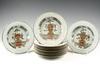 Appraisal: SOUP PLATES - Kangxi period rare group of twelve famille