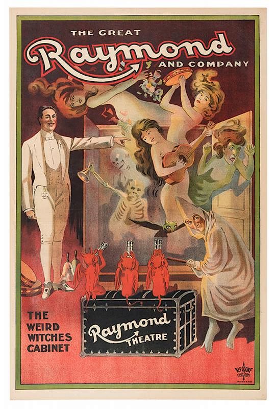 Appraisal: The Weird Witches Cabinet Raymond Maurice Morris Raymond Saunders The