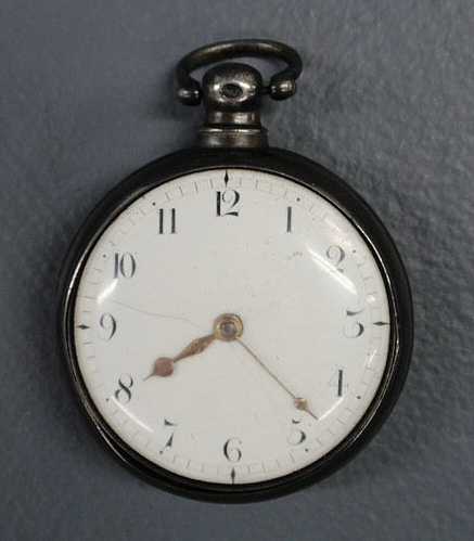 Appraisal: English silver pocket watch with a key wind fusee movement