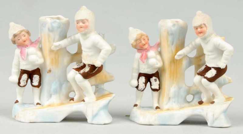 Appraisal: Lot of Snowbaby Vases Description German Very unusual with children