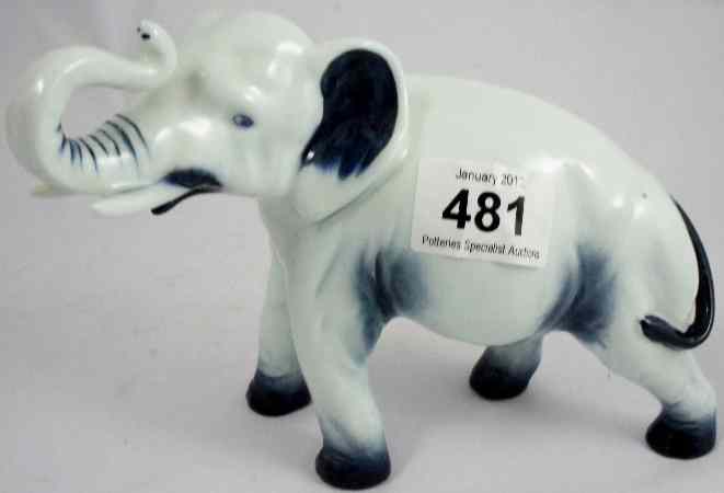 Appraisal: Royal Doulton Flambe Elephant with Rare Blue Flambe Glaze