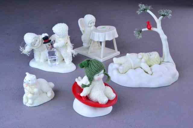 Appraisal: SNOWBABIES - BISQUE PORCELAIN FIGURINESIncluding 'Pull Yourself Together' '' 'I