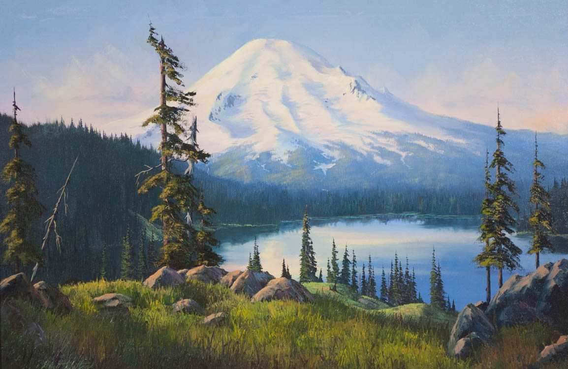 Appraisal: ROBERT WALTON OIL ON CANVAS Washington st century Mount Rainier