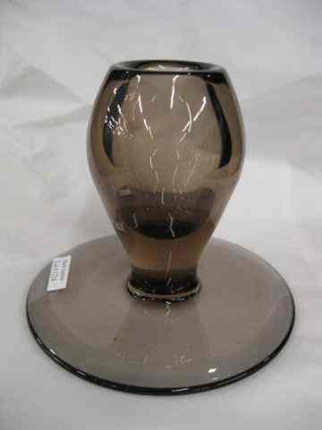 Appraisal: Art Glass Vase Art Moderne style smoke glass '' excellent