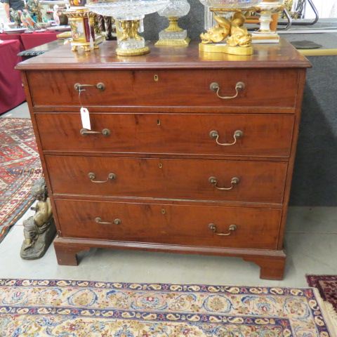 Appraisal: Period English Chest four drawer tall wide deep