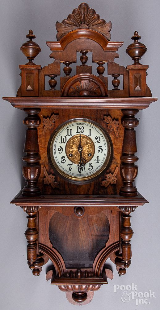 Appraisal: Junghans Berliner style Victorian wall clock Junghans Berliner style Victorian