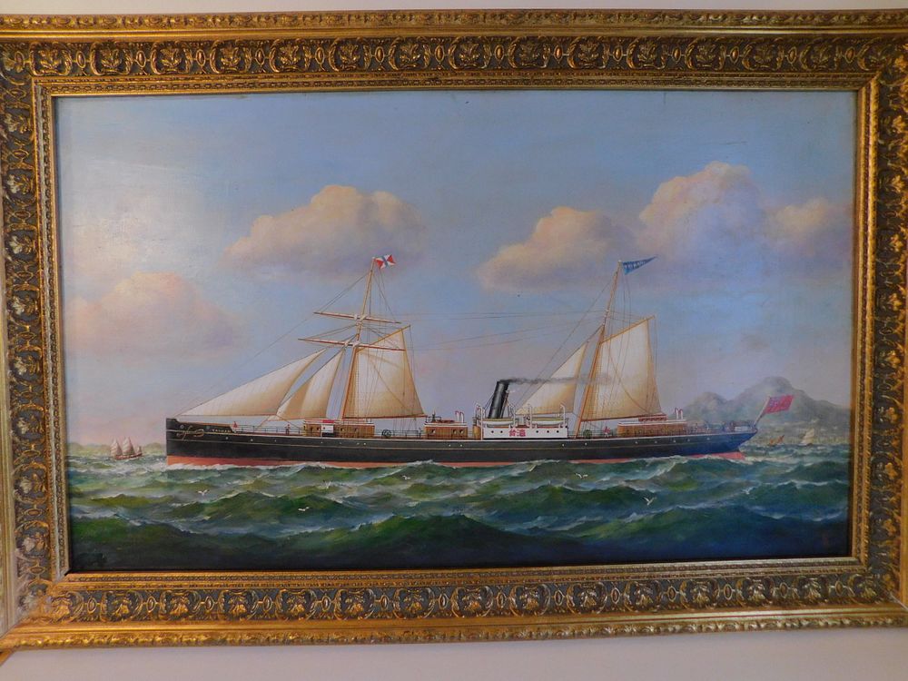 Appraisal: CHINA TRADE PAINTING - TAIWAN SHIP Old China Trade style