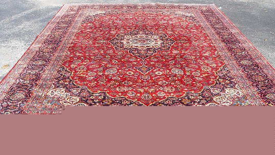 Appraisal: HAND TIED PERSIAN CARPET Approx ' '' x ' ''