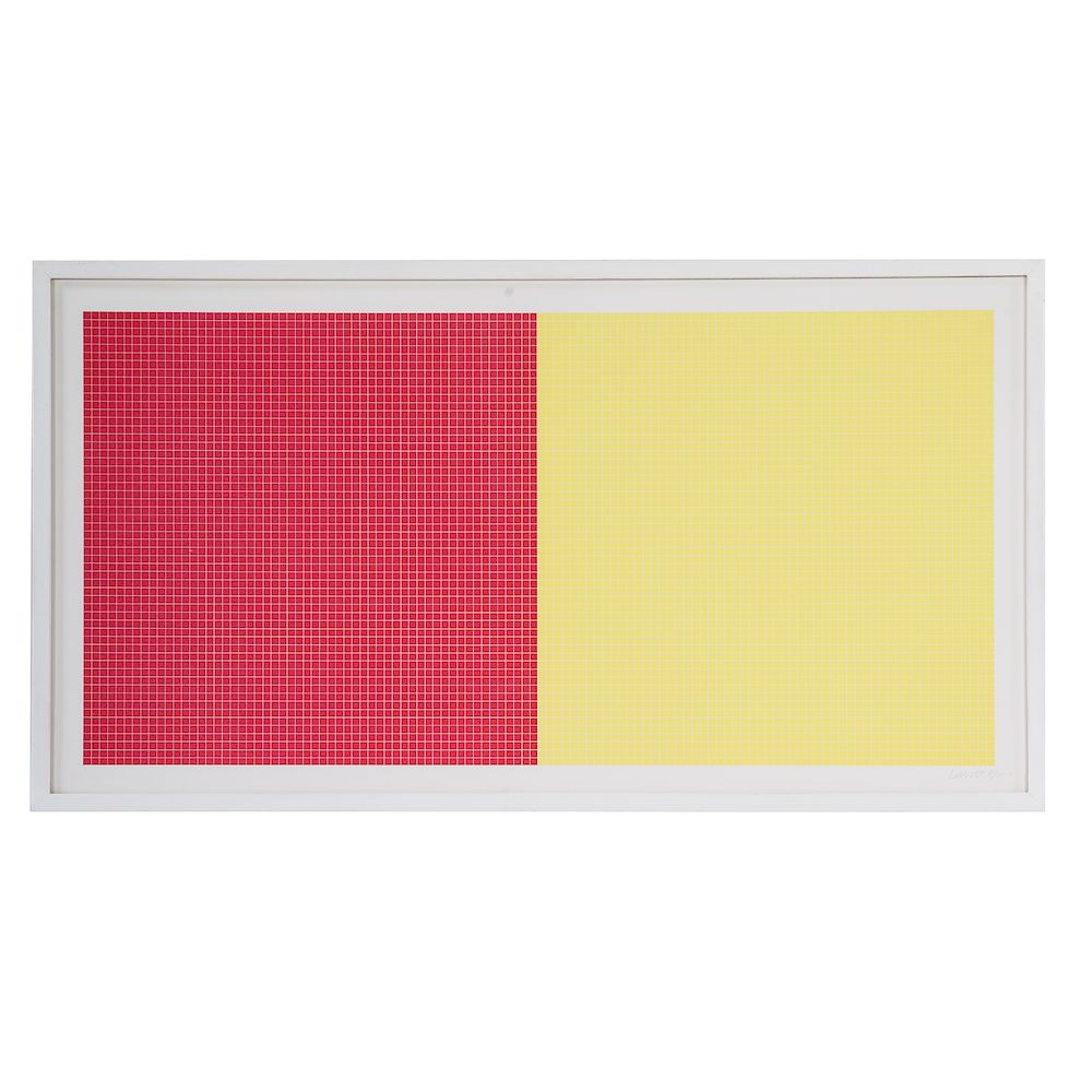 Appraisal: Sol LeWitt Grids and Color-Plate serigraph American - Ed pencil