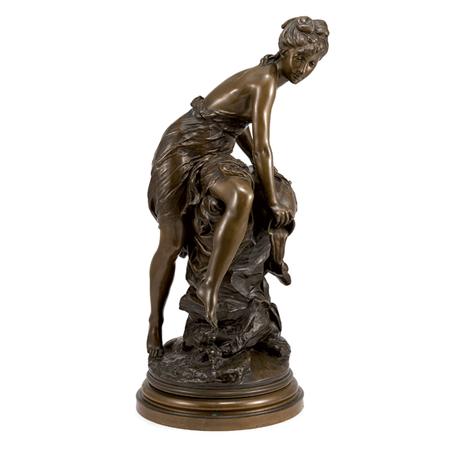 Appraisal: Bronze Figure of a Water Nymph Estimate -