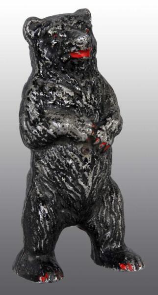 Appraisal: Pot Metal Standing Bear Still Bank Condition Very Good Size