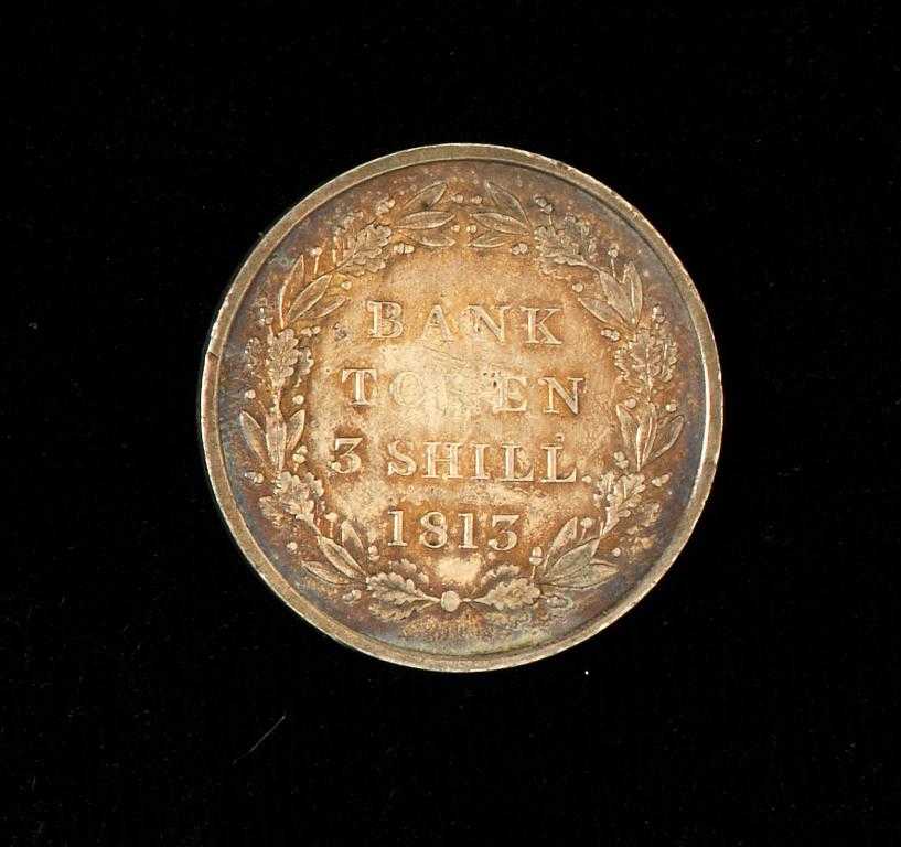 Appraisal: GEORGE III BANK OF ENGLAND THREE SHILLINGS EF