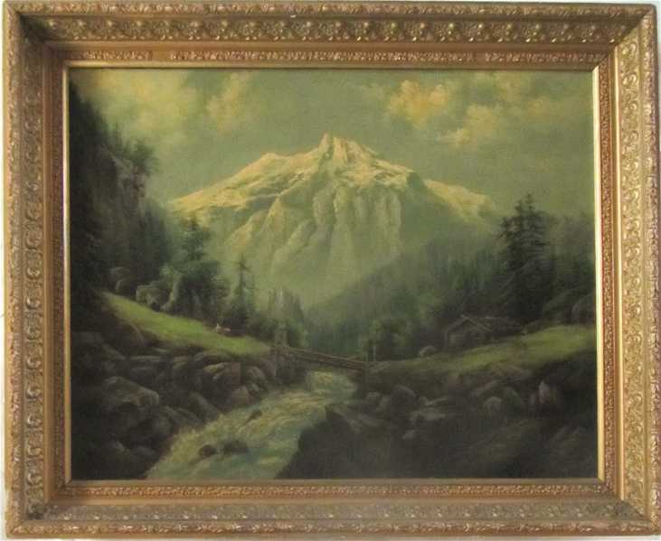 Appraisal: ELIZA BARCHUS OIL ON CANVAS Oregon - Mount Hood with