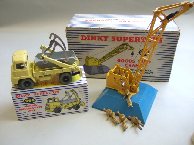 Appraisal: A Dinky marrel multi-bucket unit and a Dinky goods yard