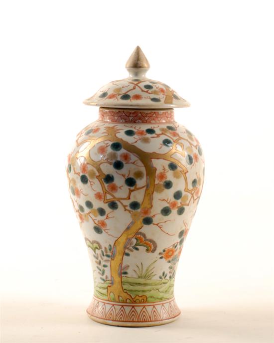 Appraisal: A th C Chinese Lidded Baluster Jar having an allover