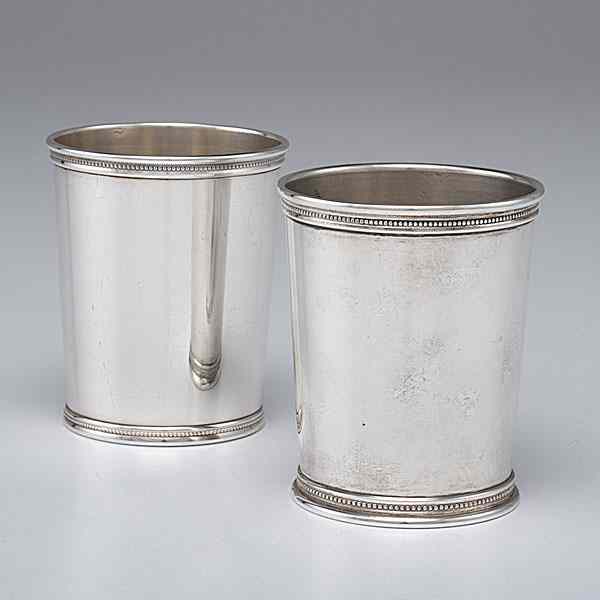 Appraisal: Wakefield-Scearce Kentucky Sterling Julep Cups Shelbyville KY th century a