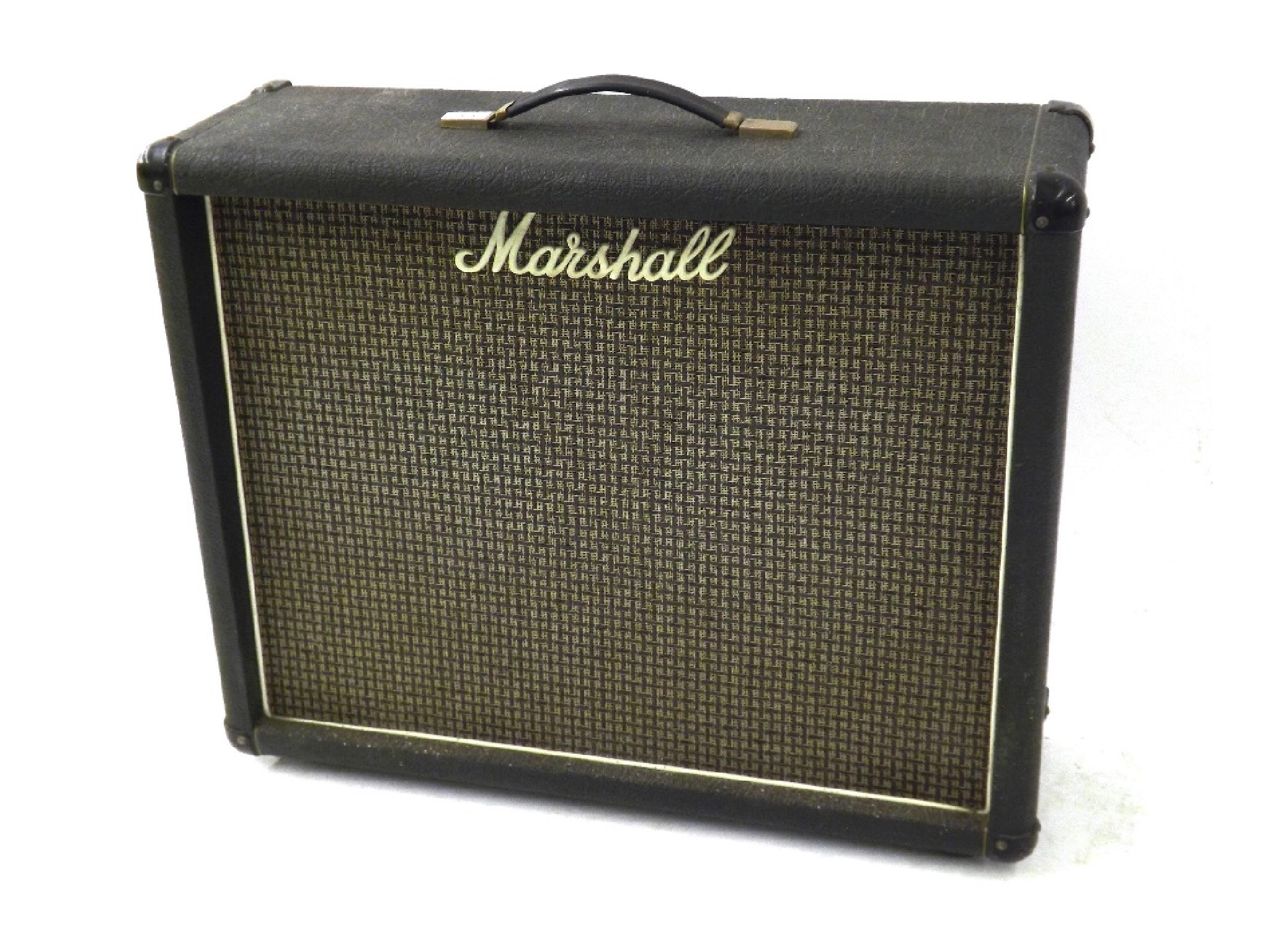 Appraisal: Vintage Marshall twin speaker guitar amplifier cabinet ser no A