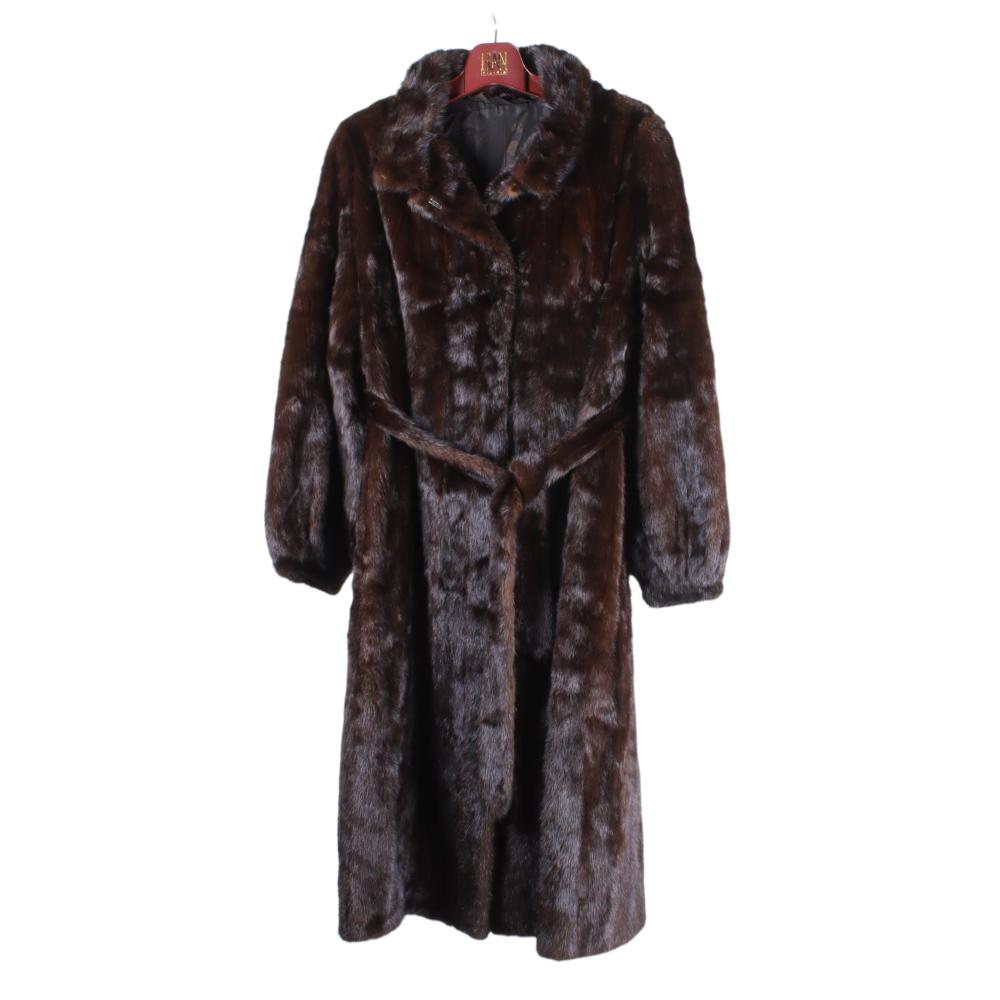 Appraisal: Mahogany mink fur coat Includes Garment Appraisal from Elan Furs