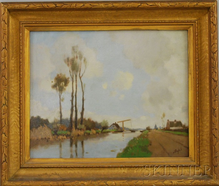 Appraisal: Jacobus Bytel Dutch - Canal View Signed l r Oil