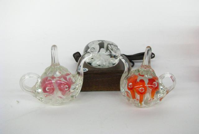 Appraisal: Three pieces of St Clair glass including prestige weight with