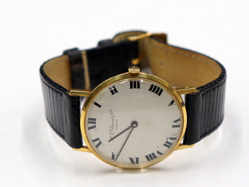 Appraisal: JEWELRY MEN'S VINTAGE CHOPARD KT GOLD WATCH Watch A men's