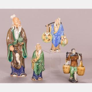 Appraisal: A Collection of Japanese Earthenware Figures Mud Men th Century