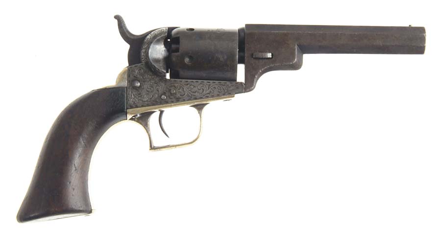 Appraisal: VERY RARE ENGRAVED EARLY COLT MODEL BABY DRAGOON PERCUSSION REVOLVER