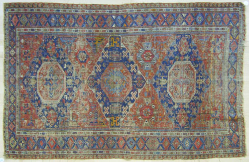 Appraisal: Sumac throw rug early th c ' x '