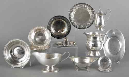 Appraisal: Collection of sterling silver tablewares many pieces by S Kirk