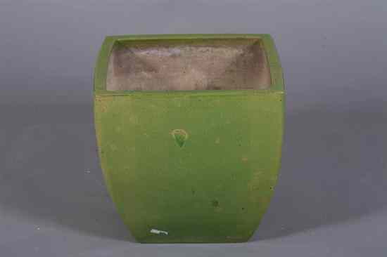 Appraisal: CHINESE MONOCHROME GREEN PORCELAIN JARDINI RE - in x in