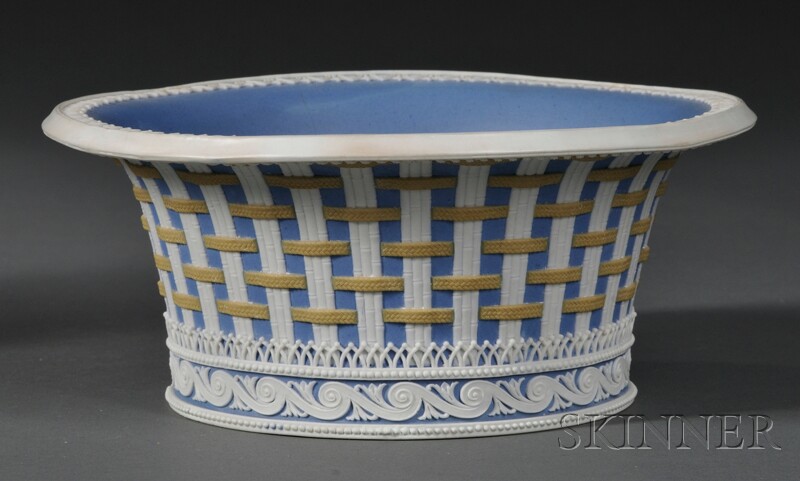 Appraisal: Wedgwood Three-color Jasper Strapware Bowl England late th early th