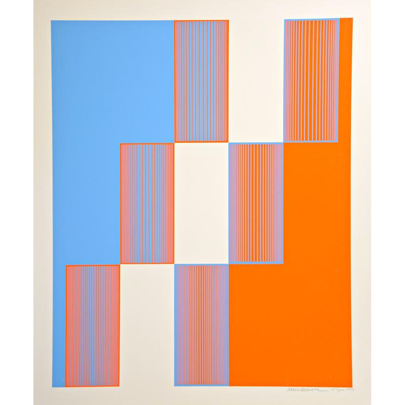 Appraisal: RICHARD ANUSZKIEWICZ American b Eight screenprints in colors on paper