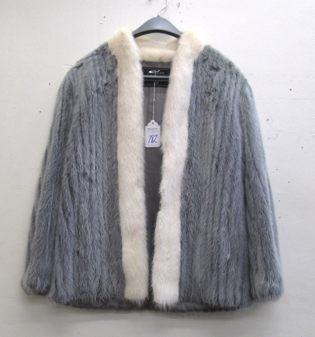 Appraisal: LADY'S MINK JACKET dyed fur shading from dark to light