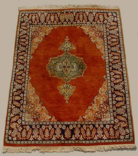 Appraisal: TABRIZ ORIENTAL RUG ' '' x '' Actual age unknown