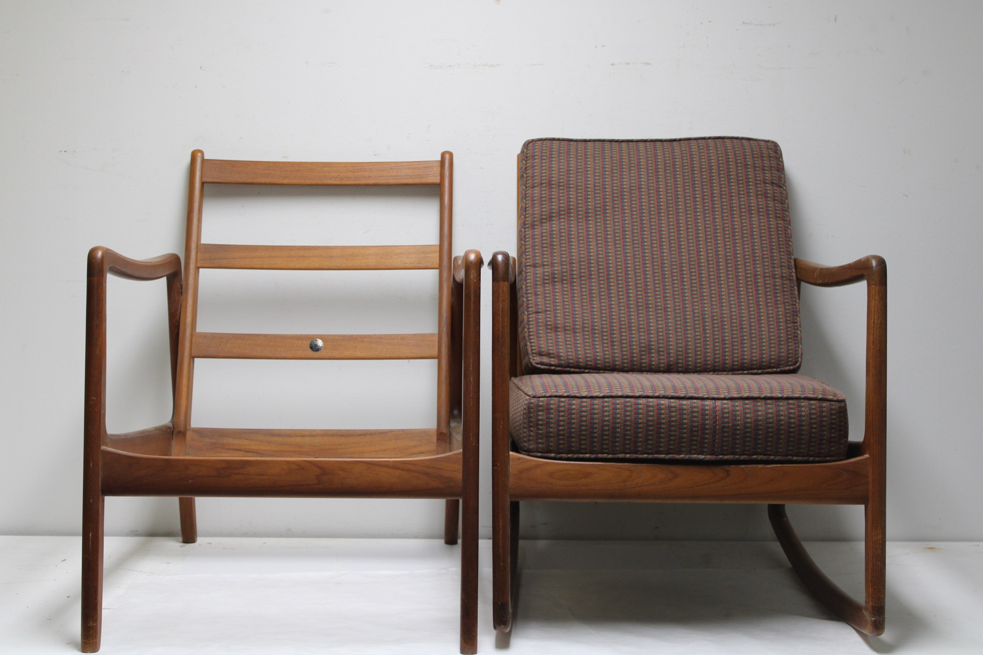 Appraisal: Midcentury Danish Modern John Stuart Teak Chair With John Stuart