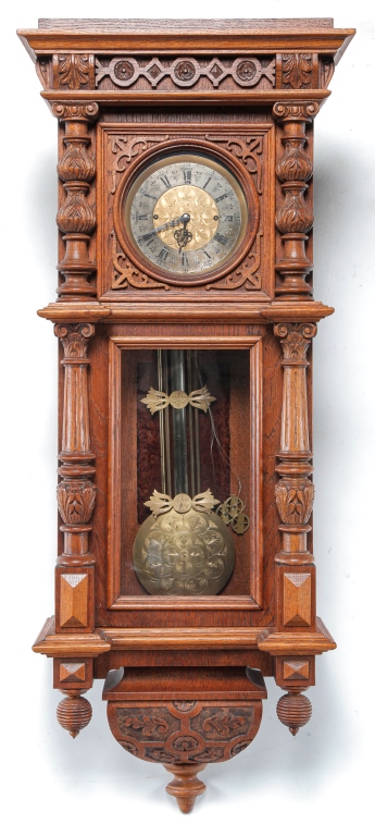 Appraisal: CONTINTENTAL REGULATOR WALL CLOCK Probably German st quarter th century