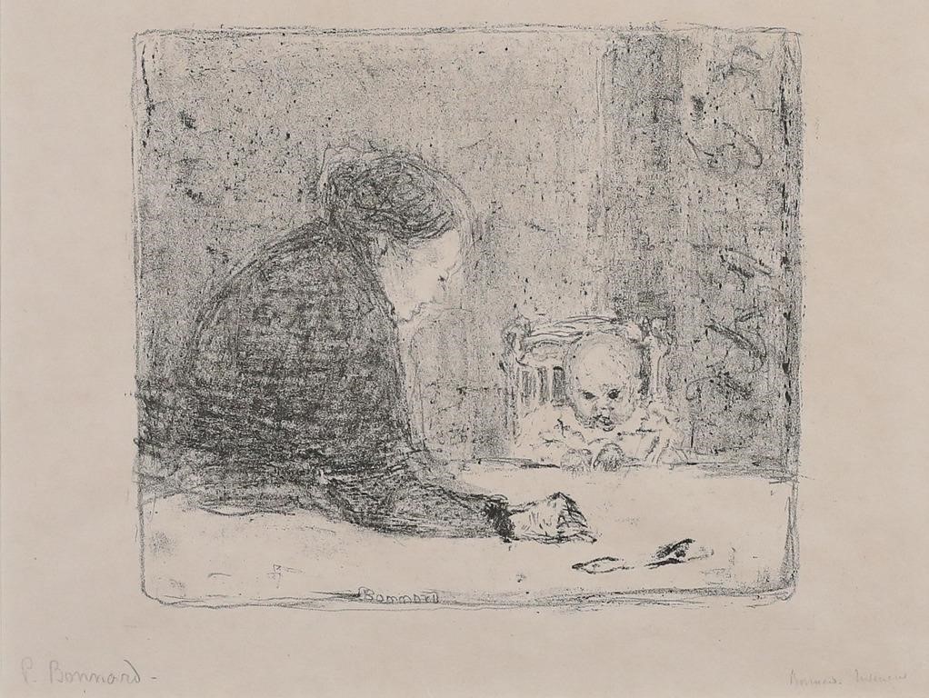 Appraisal: PIERRE BONNARD LITHOGRAPH MOTHER CHILDPierre Bonnard France - Lithograph mother