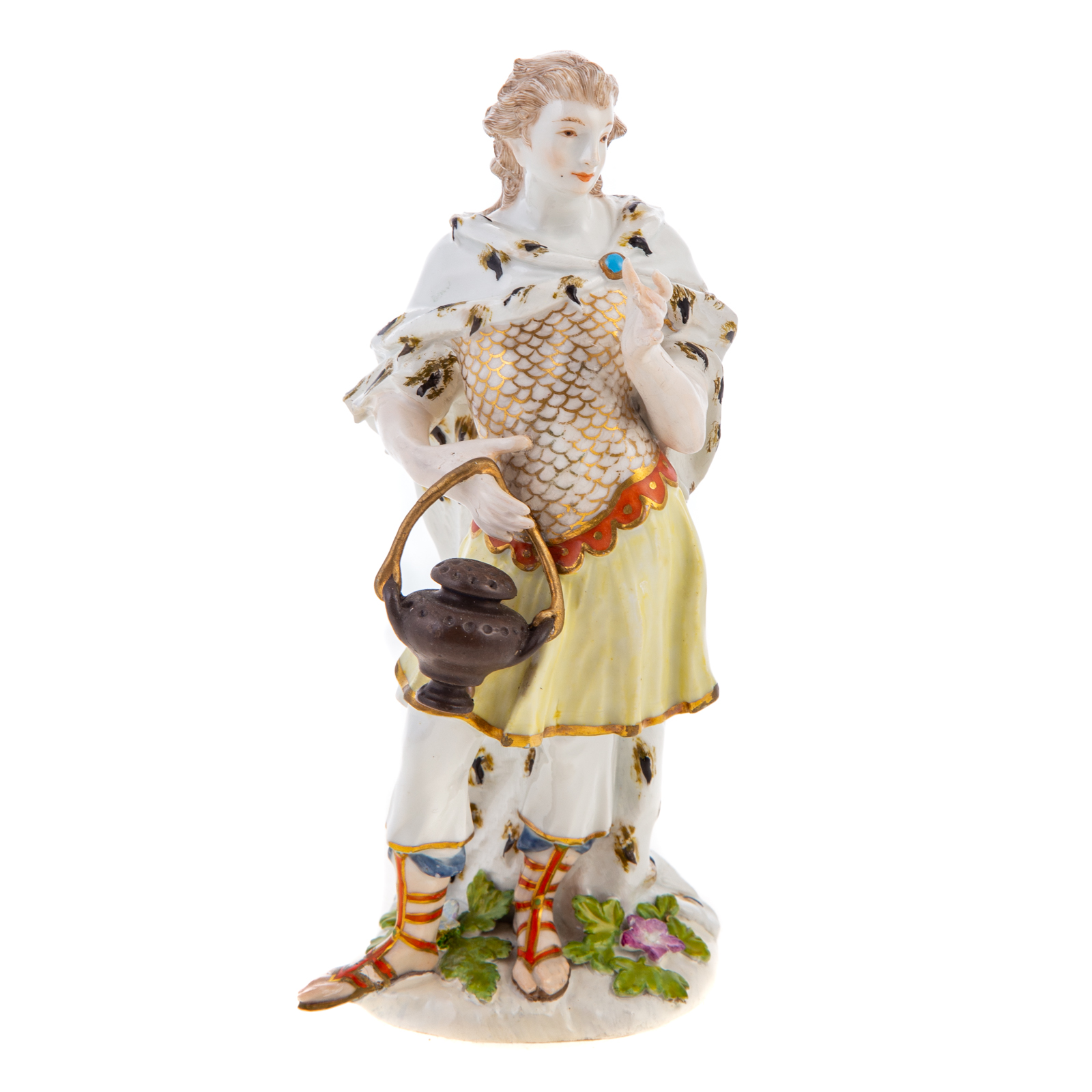 Appraisal: MEISSEN PORCELAIN ANCIENT ROMAN SOLDIER Early th century standing figure