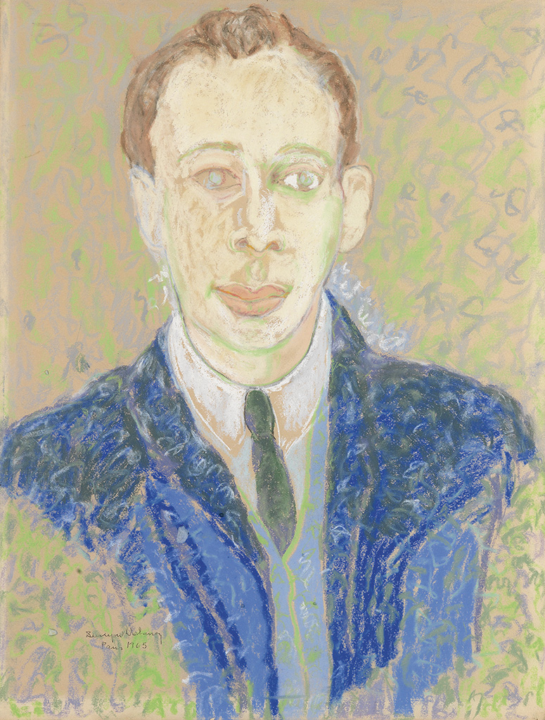 Appraisal: BEAUFORD DELANEY - Portrait of Richard A Long Color pastels