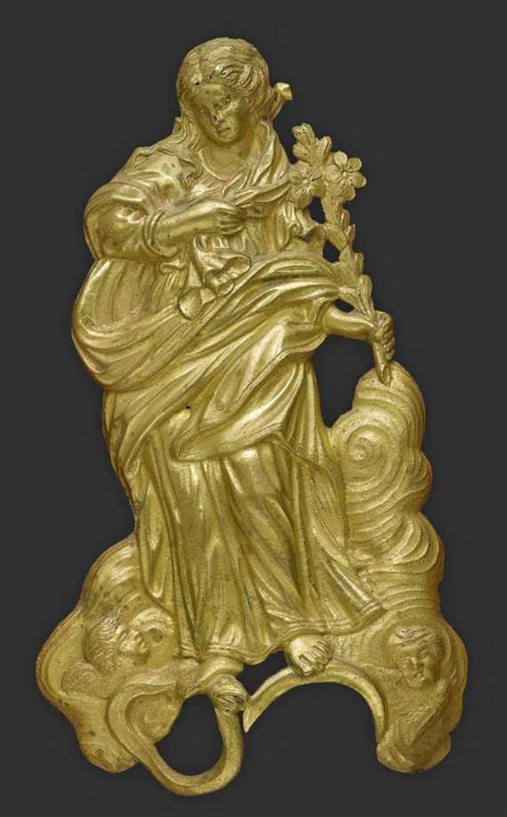 Appraisal: MARIA IMMACULATA Flanders th century Gilt bronze H cm