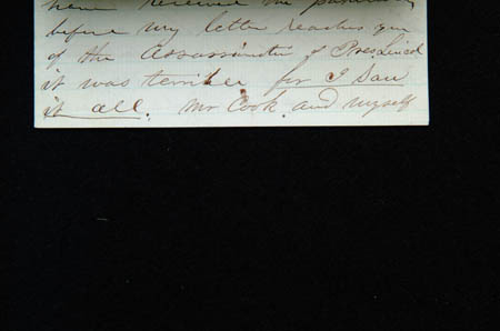 Appraisal: LINCOLN ASSASSINATION LETTER - A HISTORICALLY IMPORTANT EYEWITNESS ACCOUNT This