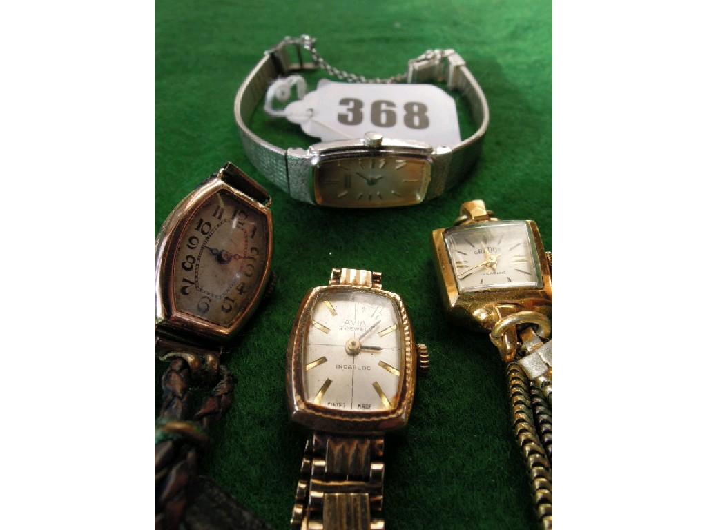 Appraisal: An Avia ladies dress watch ct gold case and strap