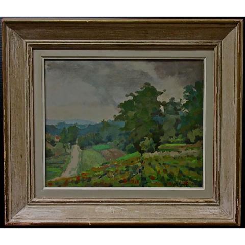 Appraisal: OTTO N GREBZE CANADIAN - COUNTRY LANDSCAPE OIL ON BOARD